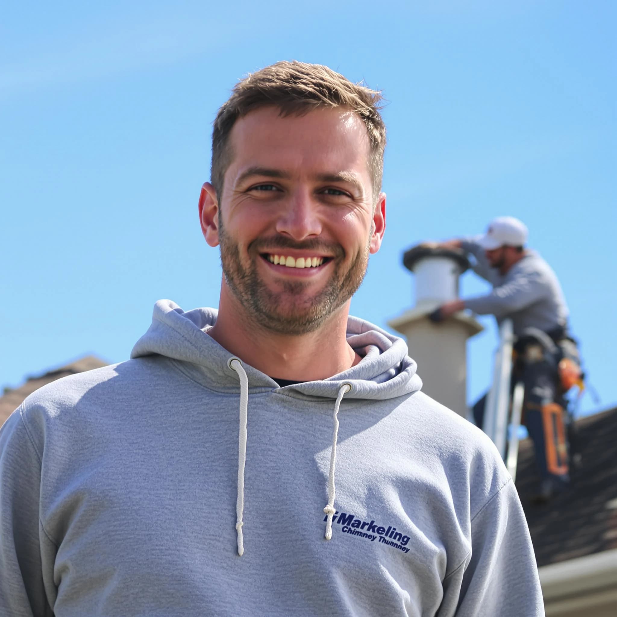 The Perry Chimney Sweep team.